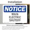 Signmission Main Electric Shutoff, 7 in W x Rectangle, Vinyl Decal OS-2PACK-NS-D-57-L-14078 - alternate 3
